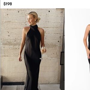 Show Me Your MuMu Black Backless Maxi Dress